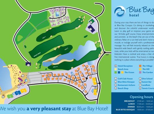 Curacao Blue Bay Plattegrond