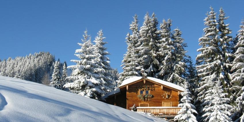 Oostenrijk Bergwereld winter sneeuw